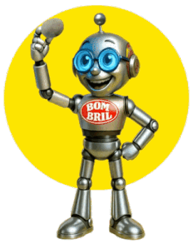 Robô Bombril acenando